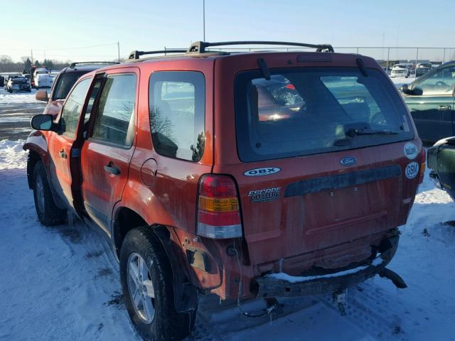 1FMYU02Z96KC26582 - 2006 FORD ESCAPE XLS ORANGE photo 3