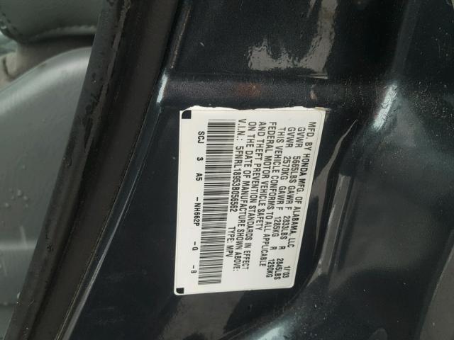 5FNRL18953B056562 - 2003 HONDA ODYSSEY EX BLUE photo 10