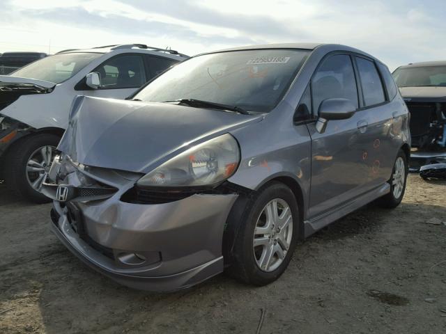 JHMGD38618S072868 - 2008 HONDA FIT SPORT GRAY photo 2