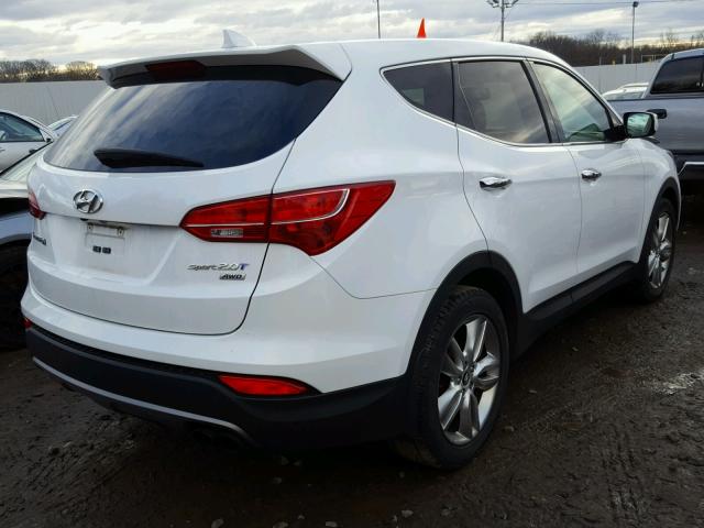 5XYZWDLA7DG068958 - 2013 HYUNDAI SANTA FE S WHITE photo 4