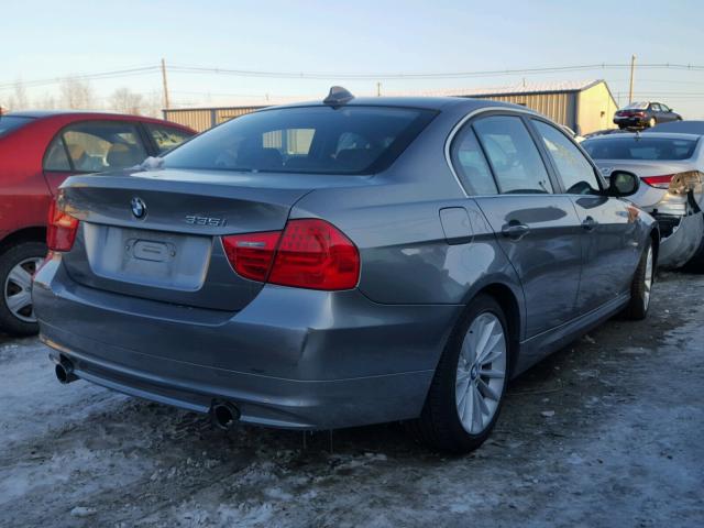 WBAPL5C5XBA917225 - 2011 BMW 335 XI GRAY photo 4