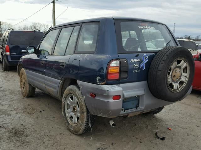 JT3GP10V9Y0046406 - 2000 TOYOTA RAV4 BLUE photo 3