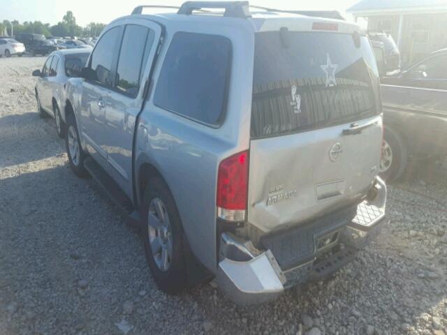 5N1AA08B45N717546 - 2005 NISSAN ARMADA SE SILVER photo 3