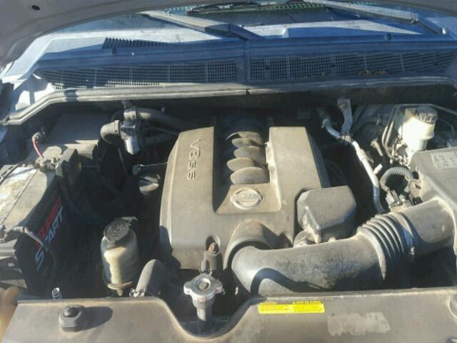 5N1AA08B45N717546 - 2005 NISSAN ARMADA SE SILVER photo 7