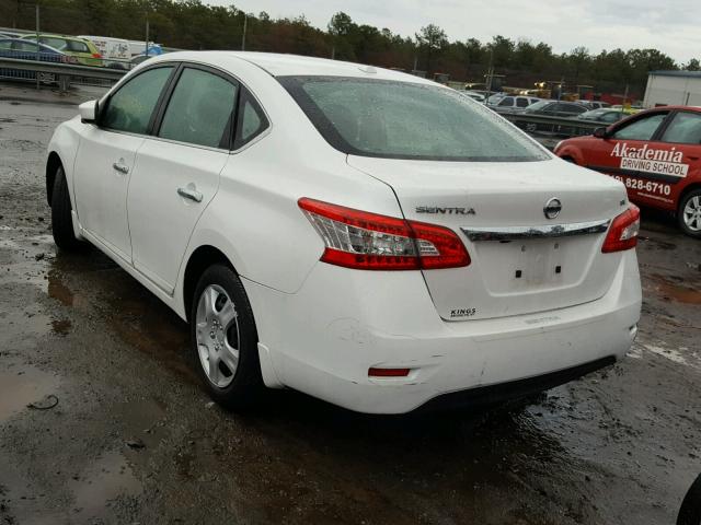 3N1AB7AP1FY381099 - 2015 NISSAN SENTRA S WHITE photo 3