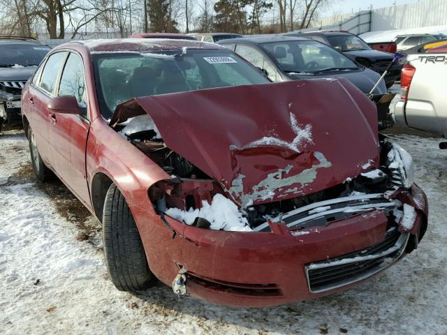 2G1WT58KX81287621 - 2008 CHEVROLET IMPALA LT RED photo 1