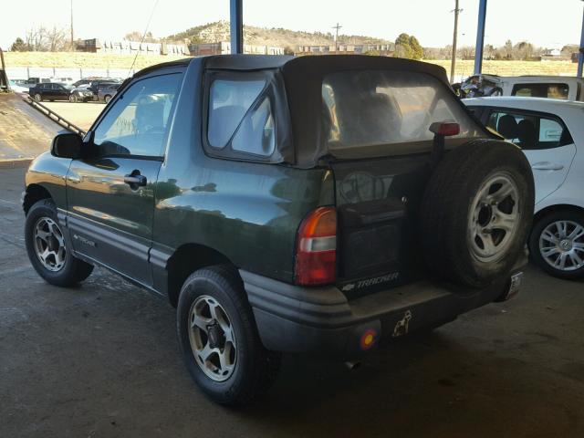 2CNBJ18C516933679 - 2001 CHEVROLET TRACKER GREEN photo 3