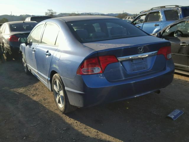 19XFA16559E038733 - 2009 HONDA CIVIC LX BLUE photo 3