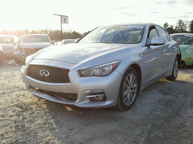 JN1BV7AP3EM684561 - 2014 INFINITI Q50 BASE Plata foto 2
