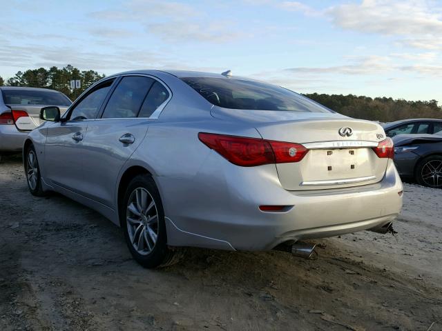 JN1BV7AP3EM684561 - 2014 INFINITI Q50 BASE SILVER photo 3