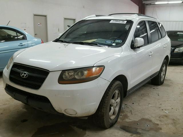 5NMSG13D07H095291 - 2007 HYUNDAI SANTA FE G WHITE photo 2