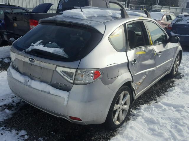 JF1GH63658H827862 - 2008 SUBARU IMPREZA OU SILVER photo 4