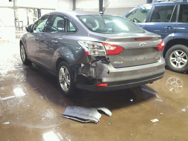 1FADP3F27EL189071 - 2014 FORD FOCUS SE GRAY photo 3