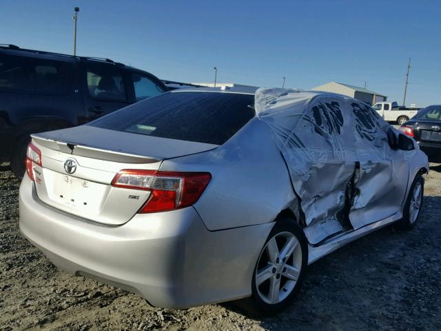 4T1BF1FK5DU214627 - 2013 TOYOTA CAMRY L SILVER photo 4