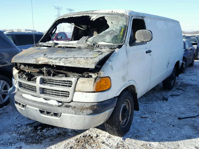 2B7KB31Z61K520804 - 2001 DODGE RAM VAN B3 WHITE photo 2