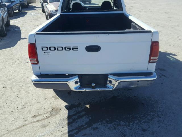 1B7GL42N42S692292 - 2002 DODGE DAKOTA SLT WHITE photo 6