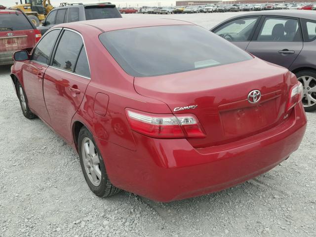 JTNBE46K273083848 - 2007 TOYOTA CAMRY NEW RED photo 3