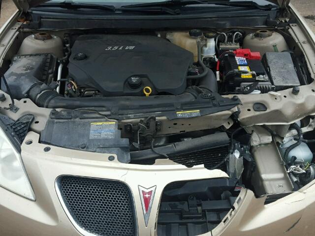 1G2ZG57N384112267 - 2008 PONTIAC G6 BASE GOLD photo 7