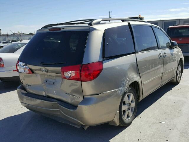 5TDZK23C39S242424 - 2009 TOYOTA SIENNA CE GOLD photo 4