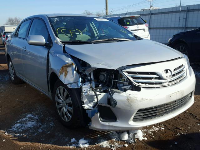 2T1BU4EE1DC102623 - 2013 TOYOTA COROLLA BA SILVER photo 1