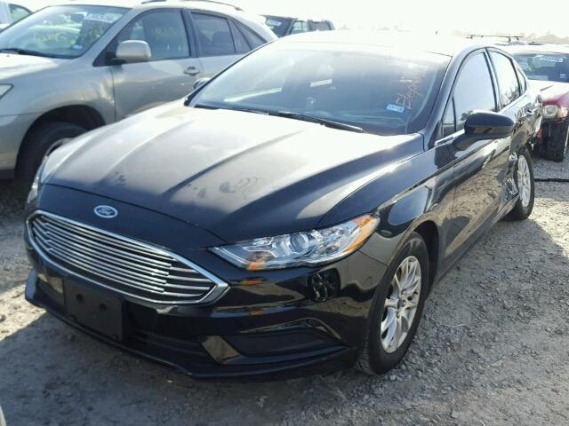 3FA6P0G70HR231670 - 2017 FORD FUSION S BLACK photo 2