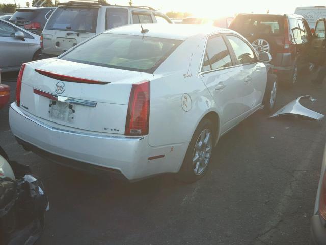 1G6DR57V780178900 - 2008 CADILLAC CTS HI FEA WHITE photo 4