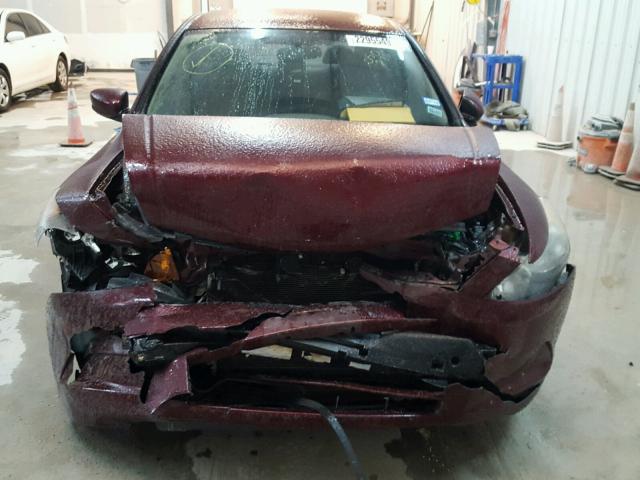 1HGCP26359A050276 - 2009 HONDA ACCORD LX MAROON photo 9