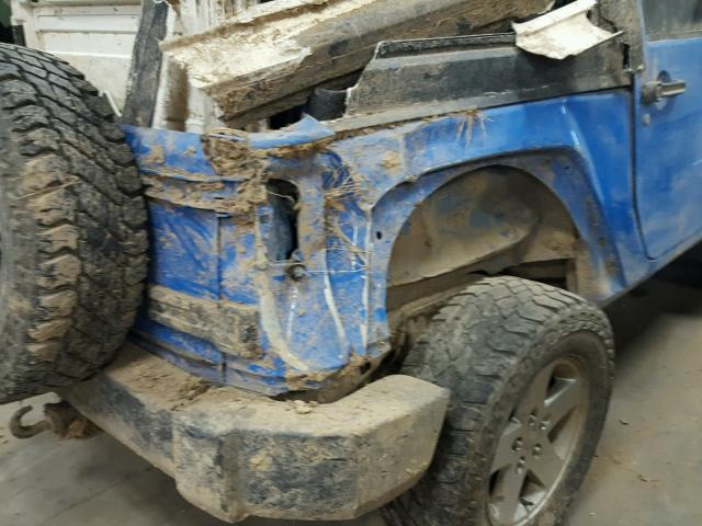 1J4AA2D18BL563597 - 2011 JEEP WRANGLER S BLUE photo 9