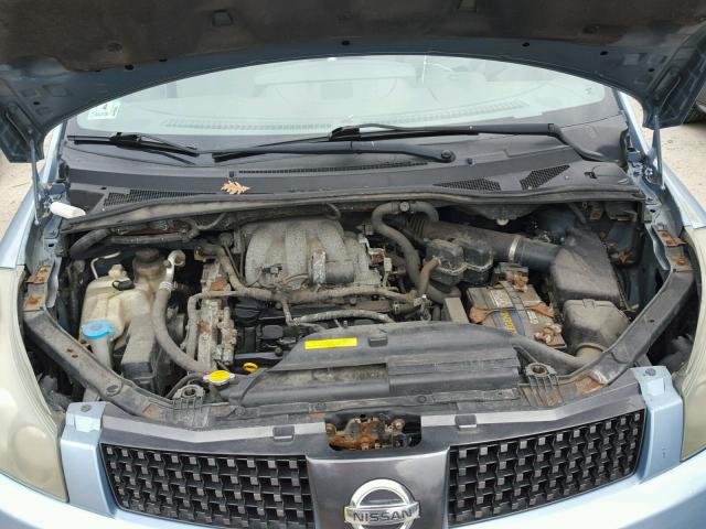 5N1BV28U84N323441 - 2004 NISSAN QUEST S BLUE photo 7