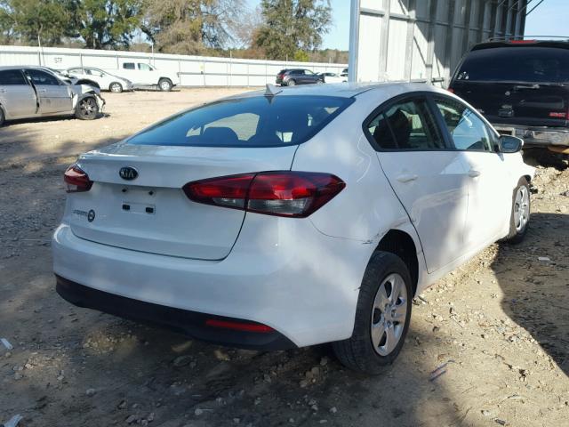 3KPFK4A77HE103507 - 2017 KIA FORTE LX WHITE photo 4