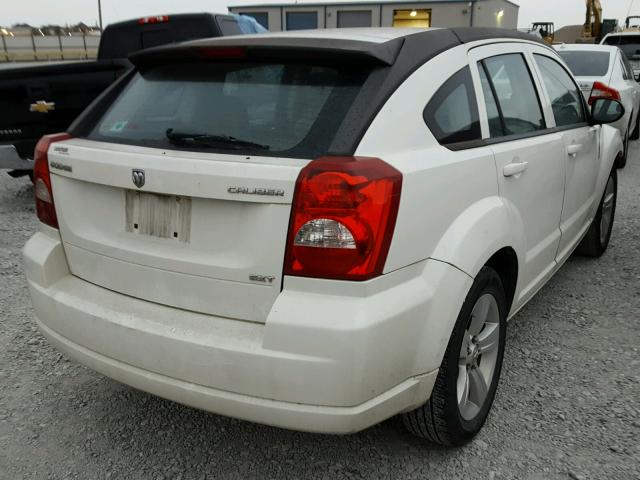 1B3CB4HA7AD586591 - 2010 DODGE CALIBER SX WHITE photo 4