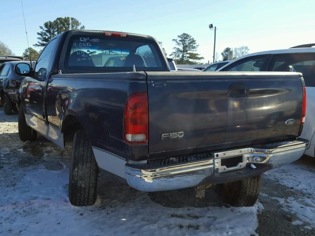 1FTRF17W2XNB97353 - 1999 FORD F150 BLUE photo 3