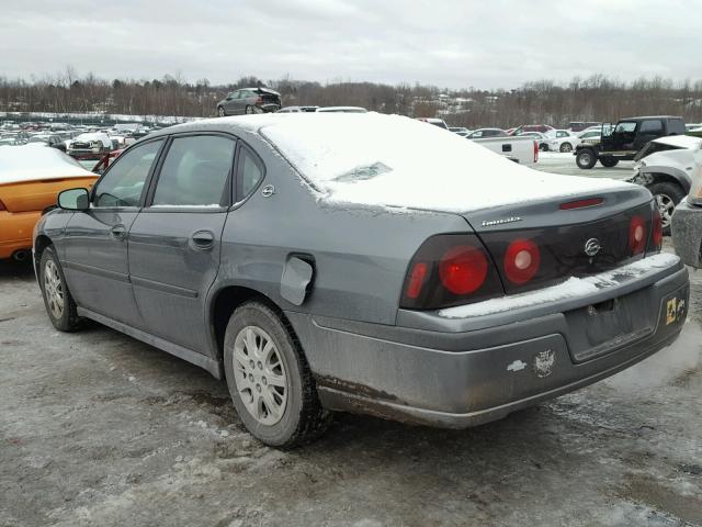 2G1WF52E959201738 - 2005 CHEVROLET IMPALA GRAY photo 3