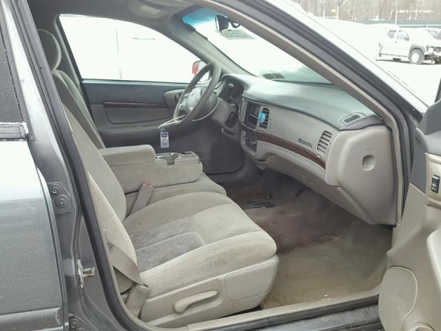 2G1WF52E959201738 - 2005 CHEVROLET IMPALA GRAY photo 5