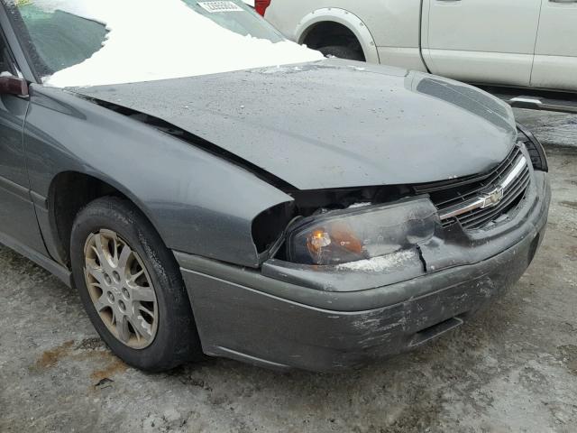 2G1WF52E959201738 - 2005 CHEVROLET IMPALA GRAY photo 9