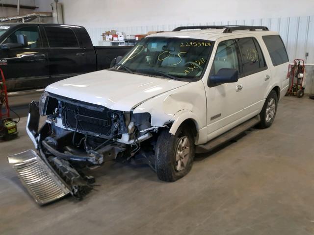 1FMFU16588LA32711 - 2008 FORD EXPEDITION WHITE photo 2