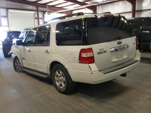 1FMFU16588LA32711 - 2008 FORD EXPEDITION WHITE photo 3