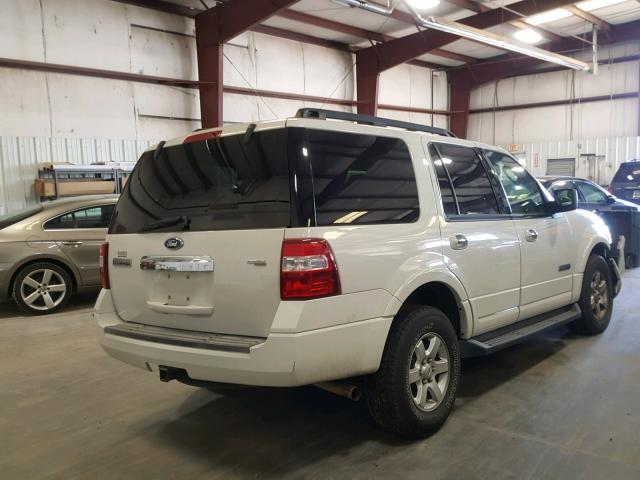 1FMFU16588LA32711 - 2008 FORD EXPEDITION WHITE photo 4