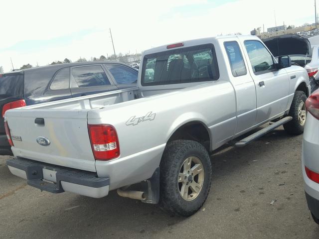 1FTYR15E06PA94058 - 2006 FORD RANGER SUP SILVER photo 4