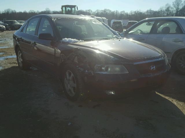 5NPEU46F46H140612 - 2006 HYUNDAI SONATA GLS BURGUNDY photo 1