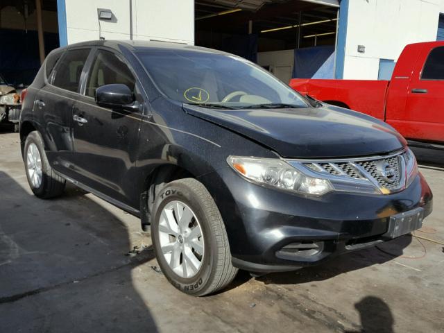 JN8AZ1MU8BW061579 - 2011 NISSAN MURANO S BLACK photo 1