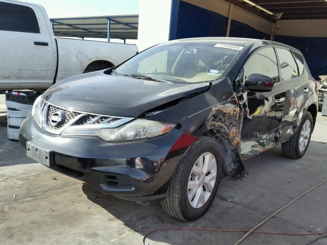 JN8AZ1MU8BW061579 - 2011 NISSAN MURANO S BLACK photo 2