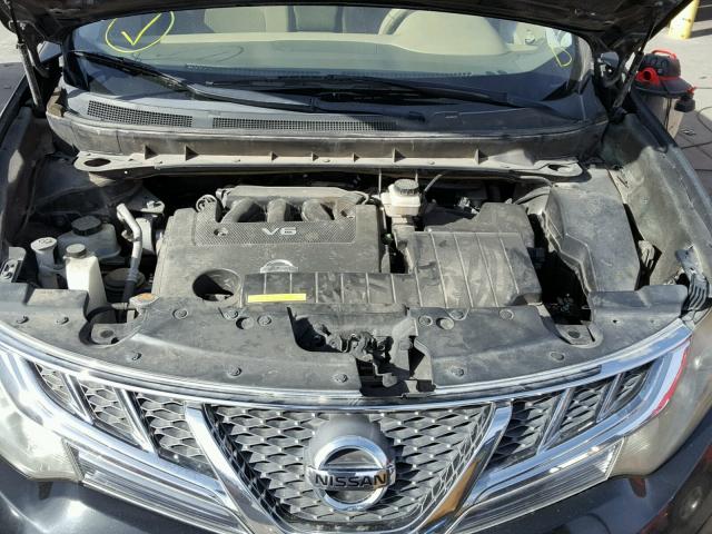 JN8AZ1MU8BW061579 - 2011 NISSAN MURANO S BLACK photo 7