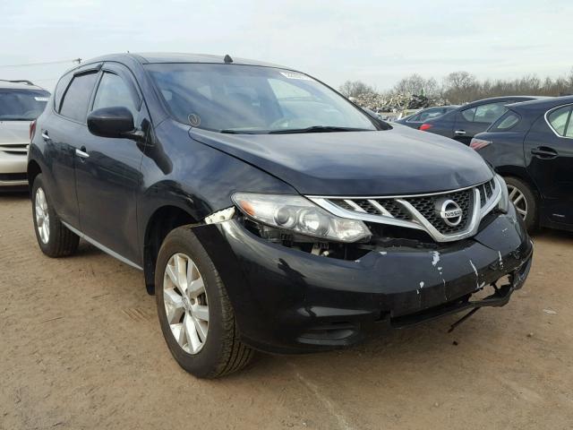 JN8AZ1MW2BW166734 - 2011 NISSAN MURANO S BLACK photo 1