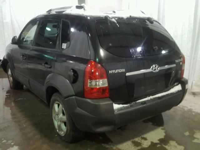 KM8JN72D75U047245 - 2005 HYUNDAI TUCSON GLS BLACK photo 3