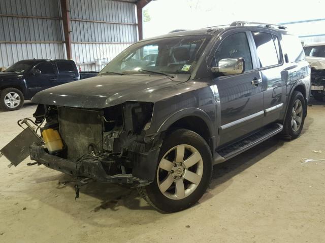 5N1BA0ND3AN620410 - 2010 NISSAN ARMADA SE GRAY photo 2