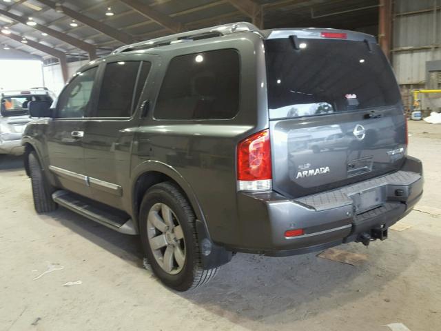 5N1BA0ND3AN620410 - 2010 NISSAN ARMADA SE GRAY photo 3