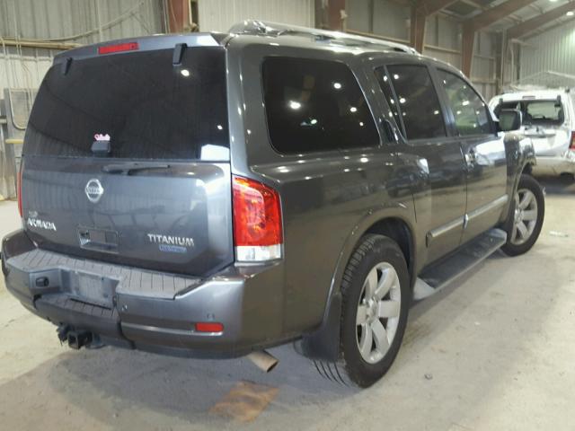 5N1BA0ND3AN620410 - 2010 NISSAN ARMADA SE GRAY photo 4