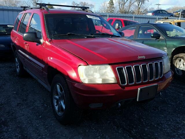 1J8GW68J12C104116 - 2002 JEEP GRAND CHER RED photo 1