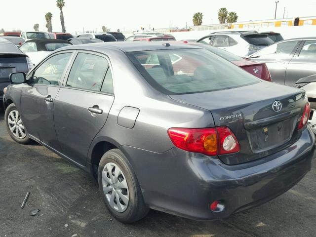 JTDBU4EE9AJ055292 - 2010 TOYOTA COROLLA BA CHARCOAL photo 3